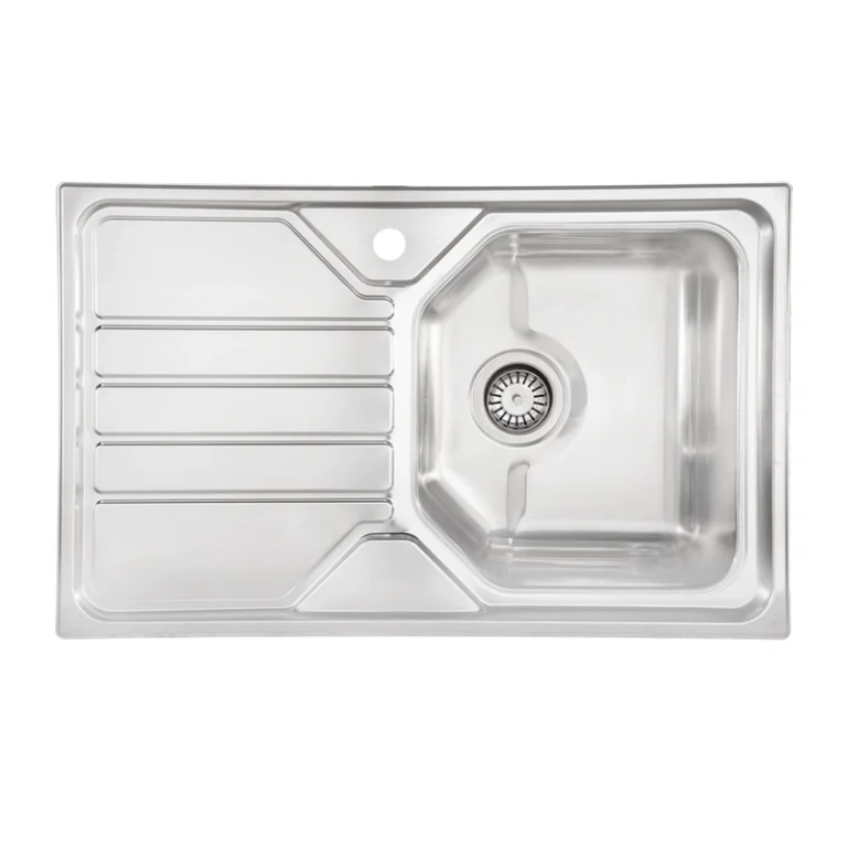 سینک ظرفشویی آشپزخانه ساخته شده با استیل درجه یک