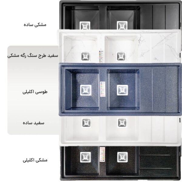 سینک ظرفشویی توکار گرانیتی درسا با طراحی جدید