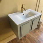 خرید کابینت روشویی PVC با روشویی فلت سرامیکی