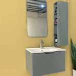 قیمت روشویی کابینت دار pvc با طراحی کلاسیک
