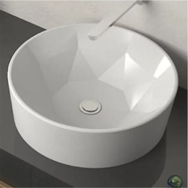قیمت روز روشویی چینی گرد مدل دایموند گلسار